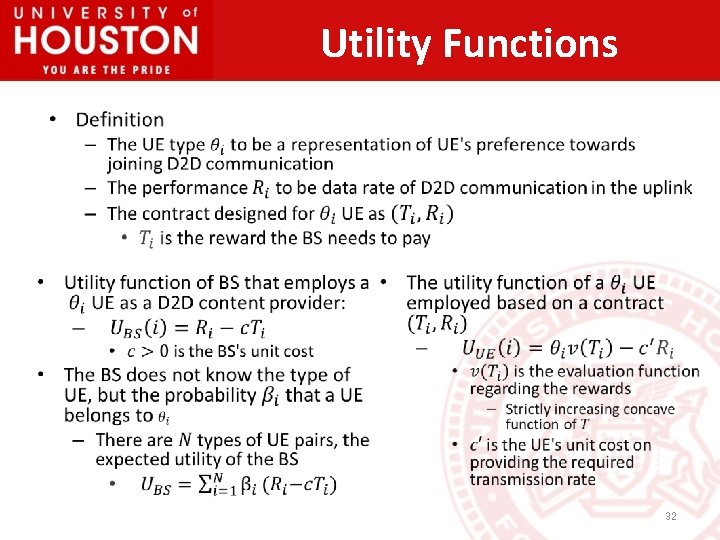 Utility Functions • • 32 