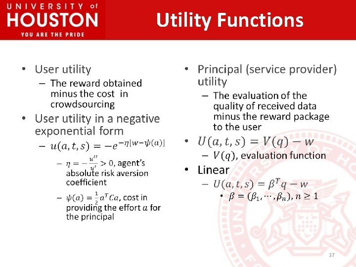 Utility Functions • • 37 