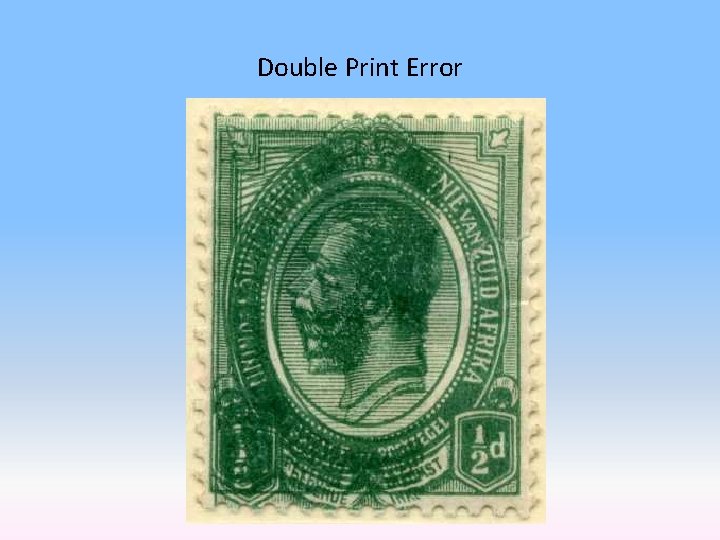 Double Print Error 