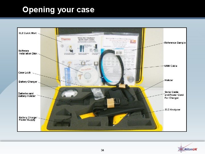 Opening your case 34 