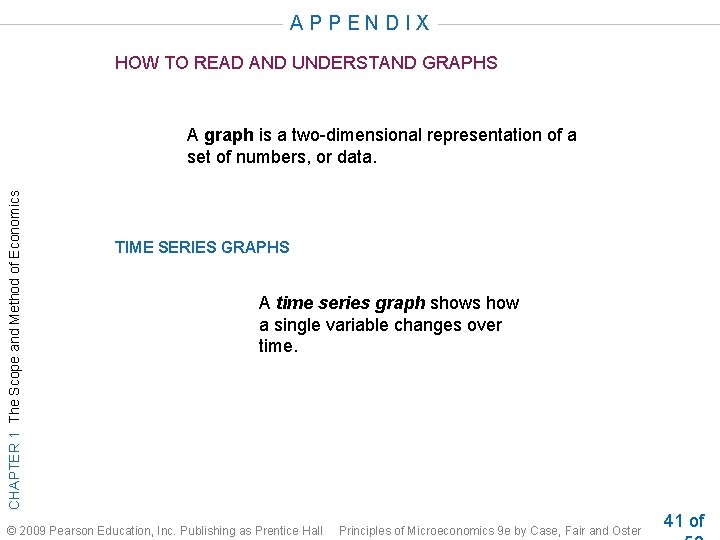 A P P E N D I X HOW TO READ AND UNDERSTAND GRAPHS A P P E N D I X HOW TO READ AND UNDERSTAND GRAPHS