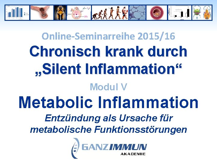 Online-Seminarreihe 2015/16 Chronisch krank durch „Silent Inflammation“ Modul V Metabolic Inflammation Entzündung als Ursache