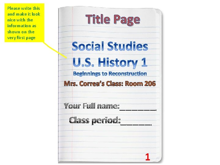 Please write this and make it look nice with the information as shown on