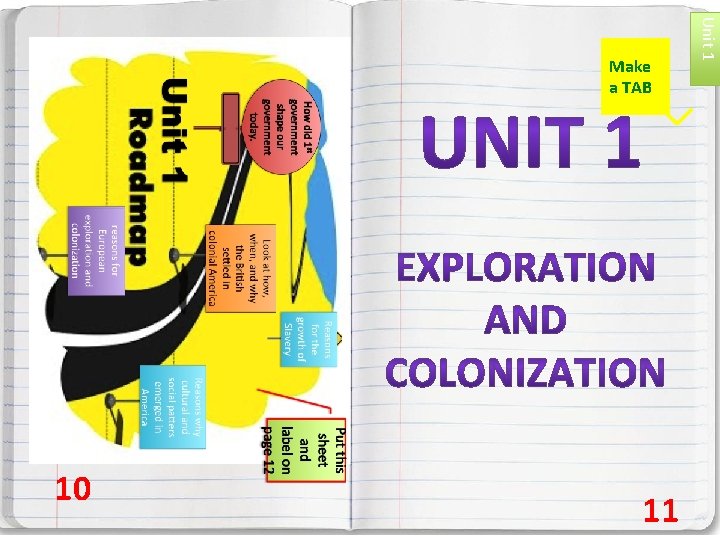 10 11 Unit 1 Make a TAB 