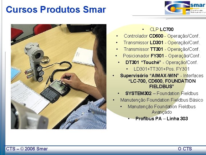 Cursos Produtos Smar • CLP LC 700 • Controlador CD 600 - Operação/Conf. •