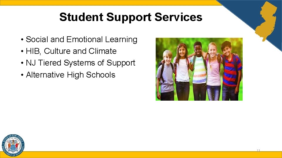 Student Support Services • Social and Emotional Learning • HIB, Culture and Climate •