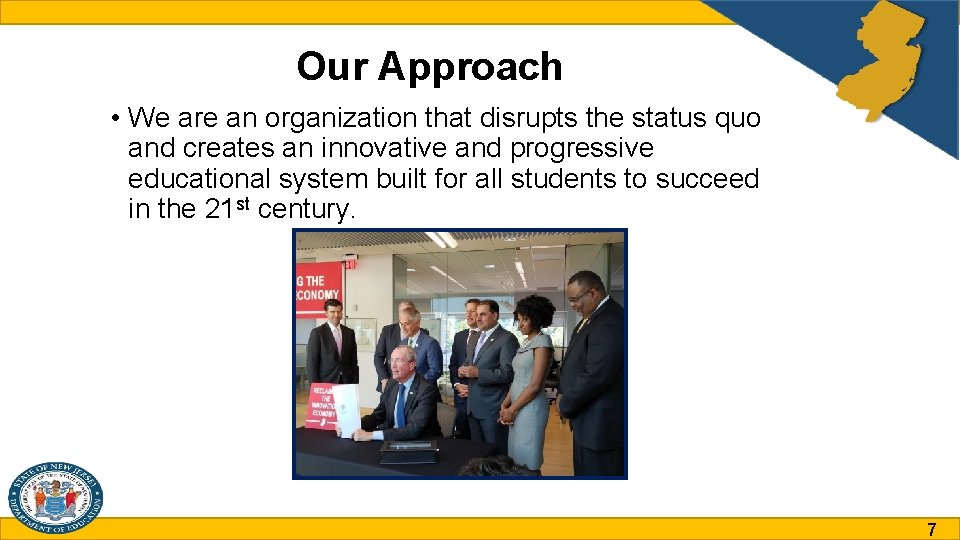 Our Approach • We are an organization that disrupts the status quo and creates