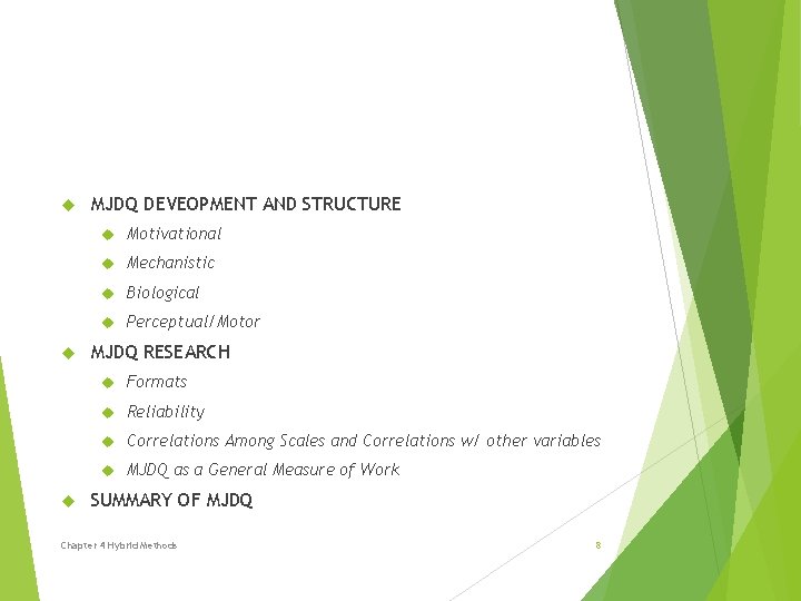 Chapter 4 Hybrid Methods Combination Job Analysis Method