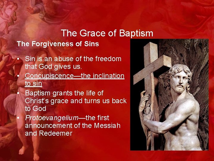 The Grace of Baptism The Forgiveness of Sins • Sin is an abuse of