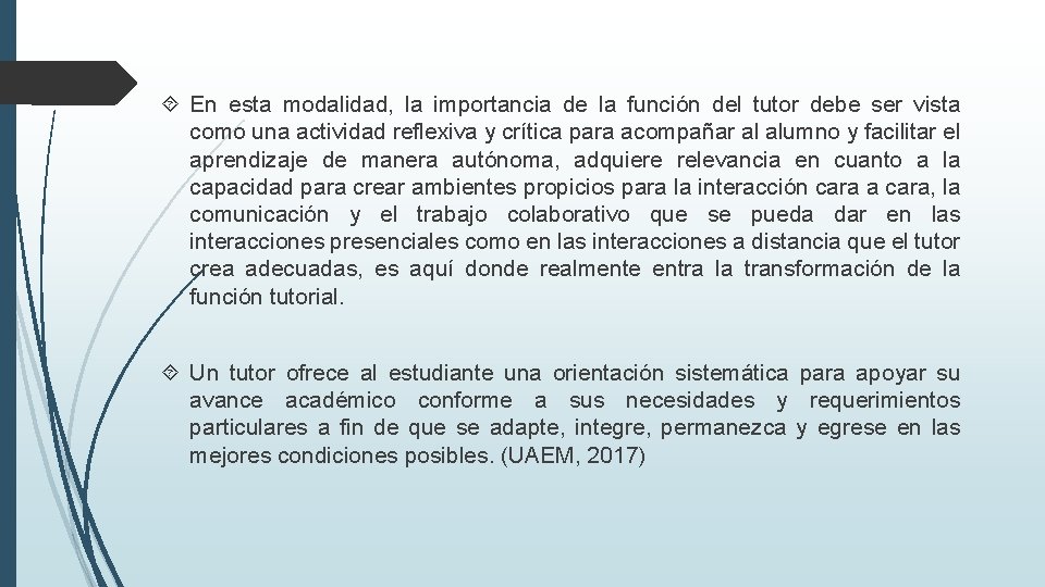LA IMPORTANCIA DE IMPLEMENTAR LA TUTORA ACADMICA EN