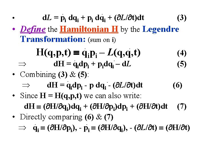 Ch 8 Hamilton Equations Of Motion Sect 8