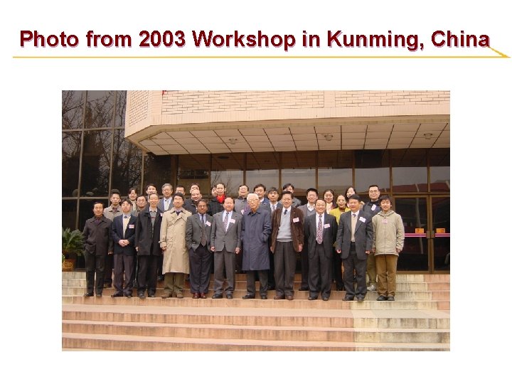 Photo from 2003 Workshop in Kunming, China 