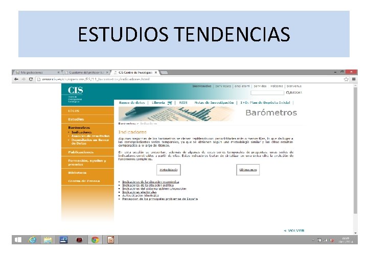 ESTUDIOS TENDENCIAS ESTUDIOS TENDENCIAS