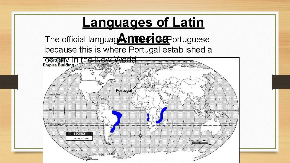 Languages of Latin The official language of Brazil is Portuguese America because this is