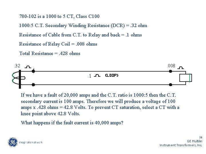 780 -102 is a 1000 to 5 CT, Class C 1000: 5 C. T.