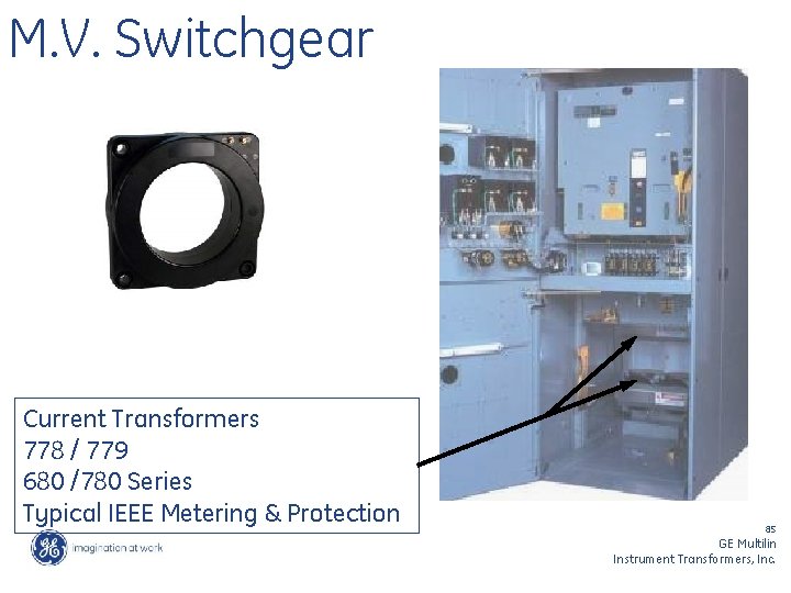 M. V. Switchgear Current Transformers 778 / 779 680 /780 Series Typical IEEE Metering