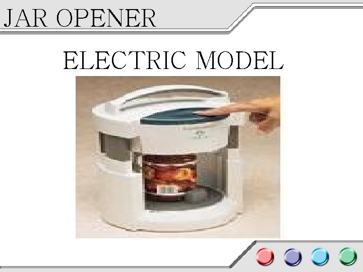 JAR OPENER ELECTRIC MODEL 