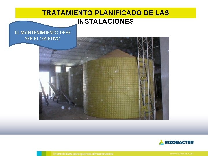 TRATAMIENTO PLANIFICADO DE LAS INSTALACIONES EL MANTENIMIENTO DEBE SER EL OBJETIVO 