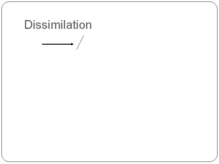 Dissimilation 