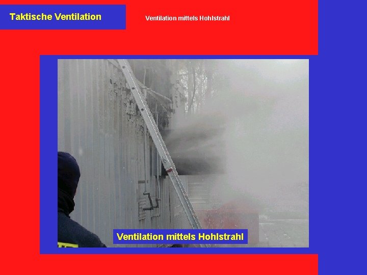 Taktische Ventilation mittels Hohlstrahl 