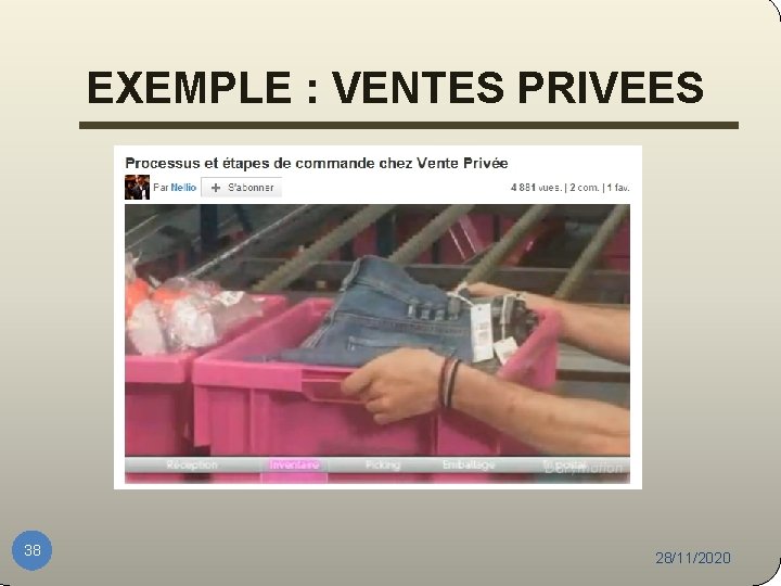 EXEMPLE : VENTES PRIVEES 38 28/11/2020 