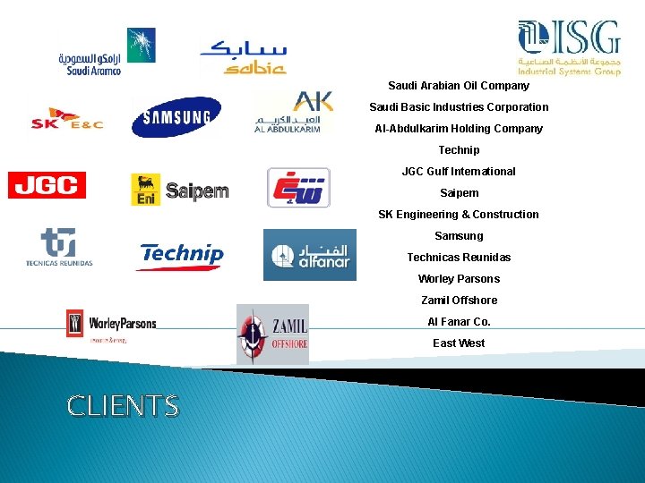 Saudi Arabian Oil Company Saudi Basic Industries Corporation Al-Abdulkarim Holding Company Technip JGC Gulf