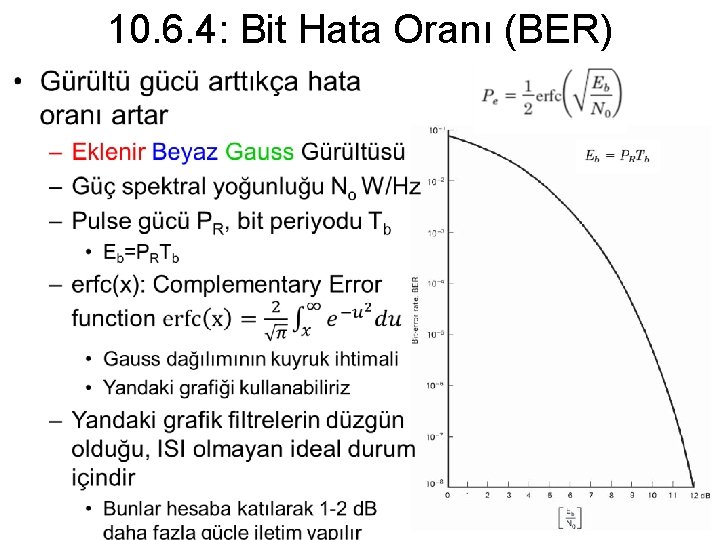 10. 6. 4: Bit Hata Oranı (BER) • 10. 6. 4: Bit Hata Oranı (BER) •