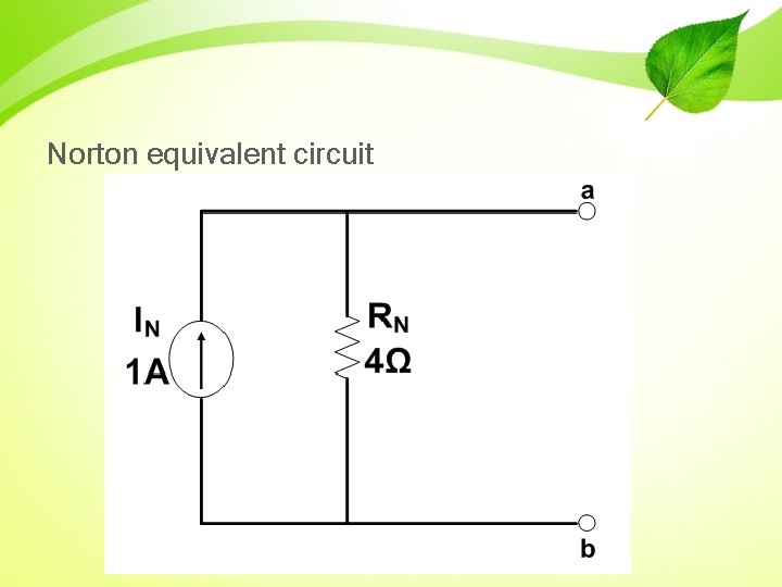 Norton equivalent circuit 