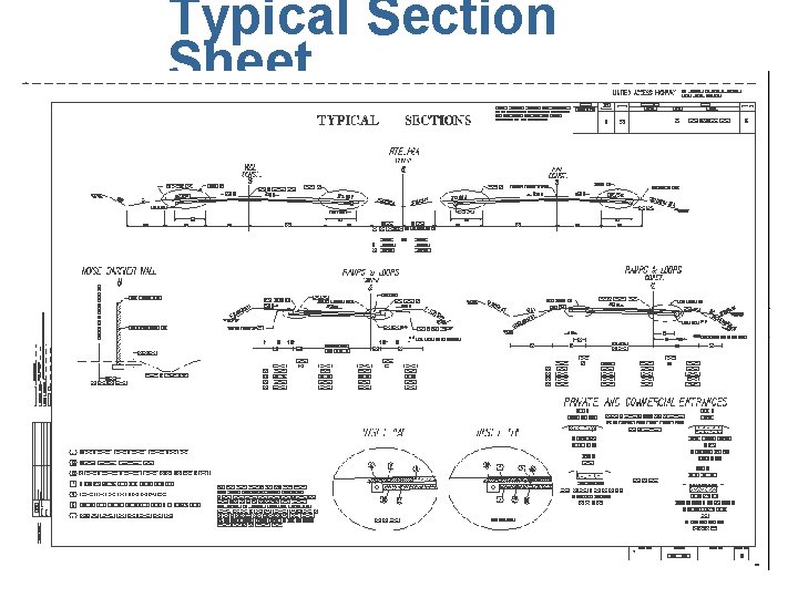 Typical Section Sheet 