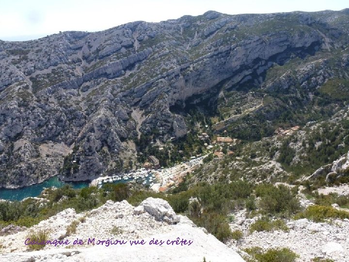 Calanque de Morgiou vue des crêtes 