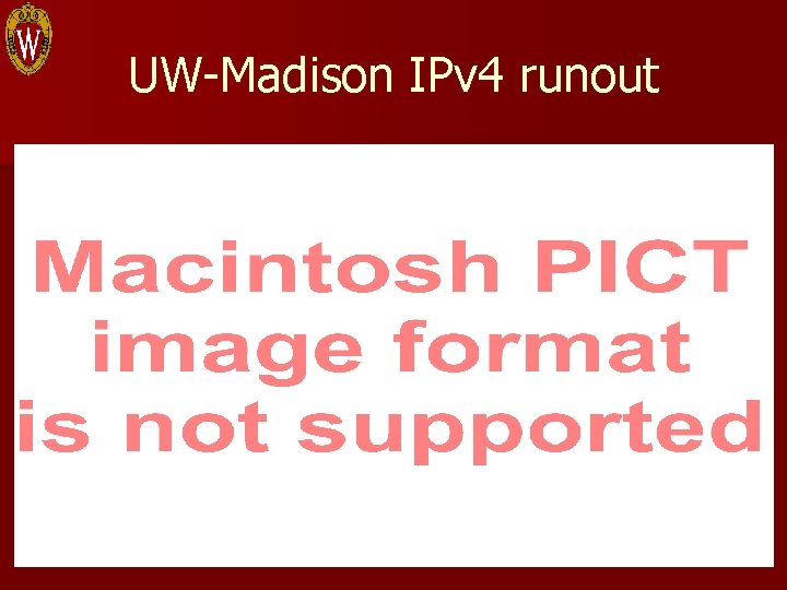 UW-Madison IPv 4 runout 