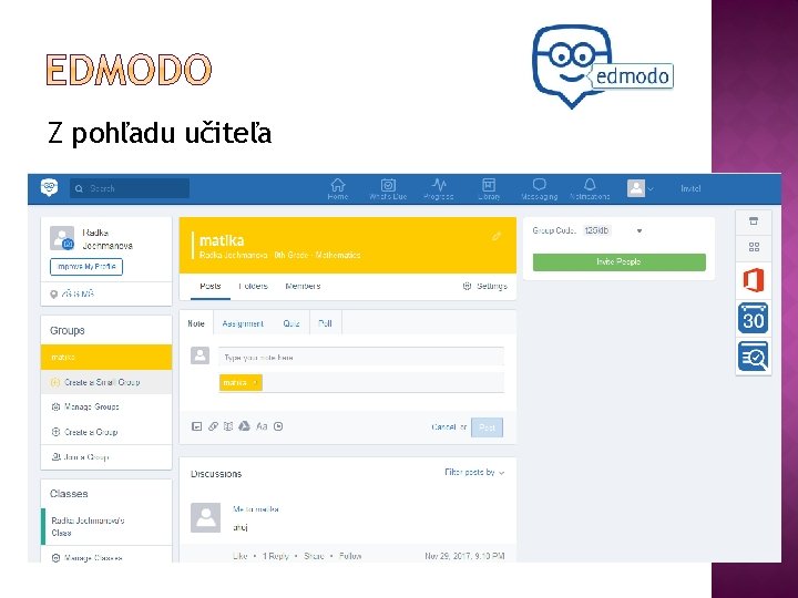 Z pohľadu učiteľa 