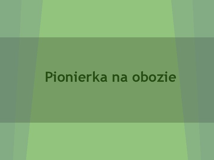 Pionierka na obozie 