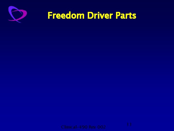 Freedom Driver Parts Clinical-490 Rev 002 11 