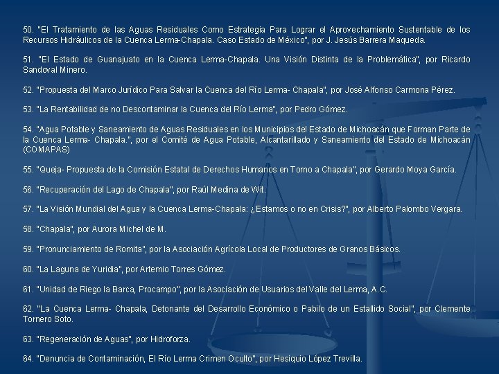 50. “El Tratamiento de las Aguas Residuales Como Estrategia Para Lograr el Aprovechamiento Sustentable