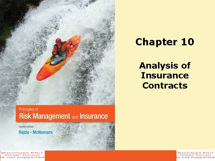 Chapter 10 Analysis of Insurance Contracts 