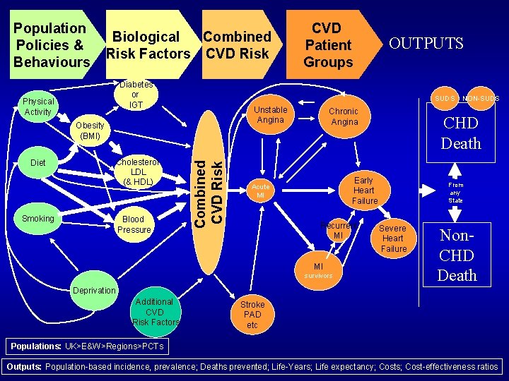 Population Policies & Behaviours Biological Combined Risk Factors CVD Risk Diabetes or IGT Physical