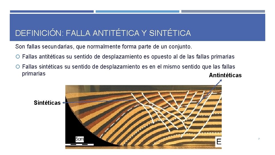 DEFINICIÓN: FALLA ANTITÉTICA Y SINTÉTICA Son fallas secundarias, que normalmente forma parte de un DEFINICIÓN: FALLA ANTITÉTICA Y SINTÉTICA Son fallas secundarias, que normalmente forma parte de un