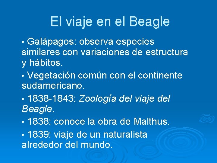 El viaje en el Beagle • Galápagos: observa especies similares con variaciones de estructura