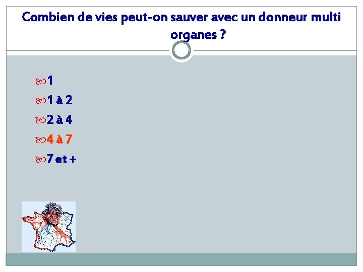 Combien de vies peut-on sauver avec un donneur multi organes ? 1 1 à