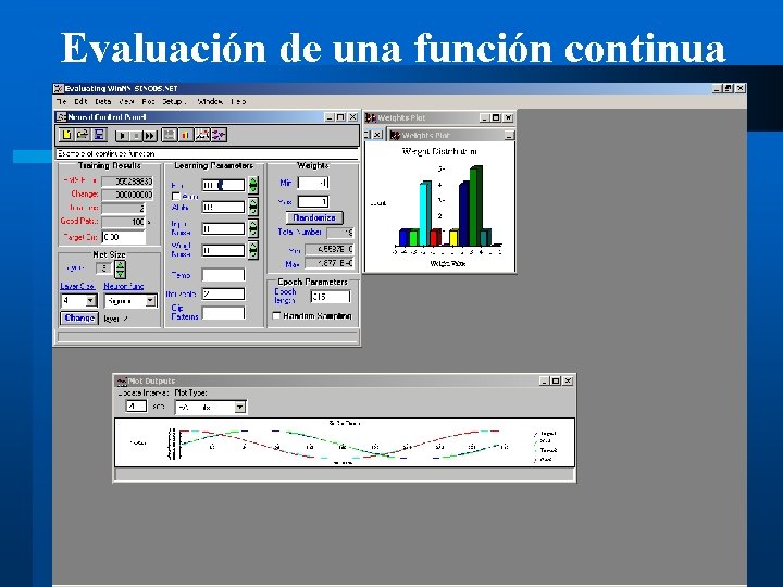 Evaluación de una función continua 