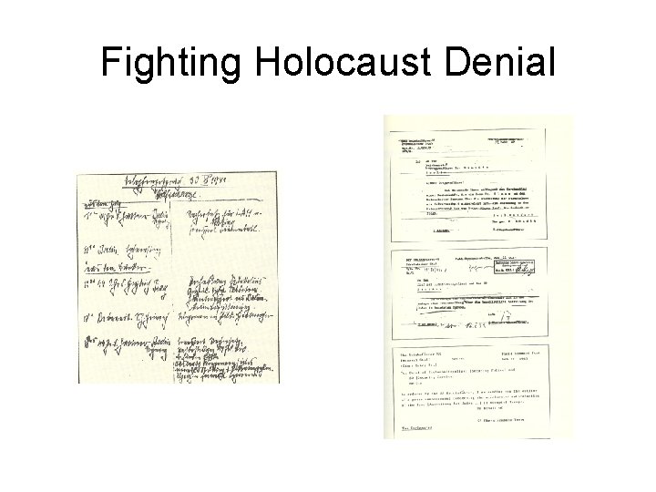 Fighting Holocaust Denial 