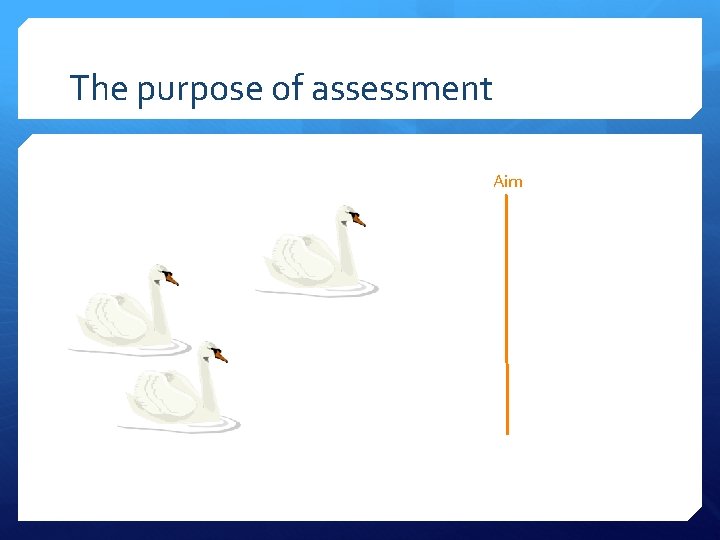 The purpose of assessment Aim 