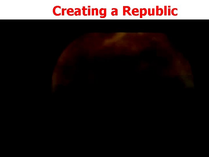 Creating a Republic Creating a Republic