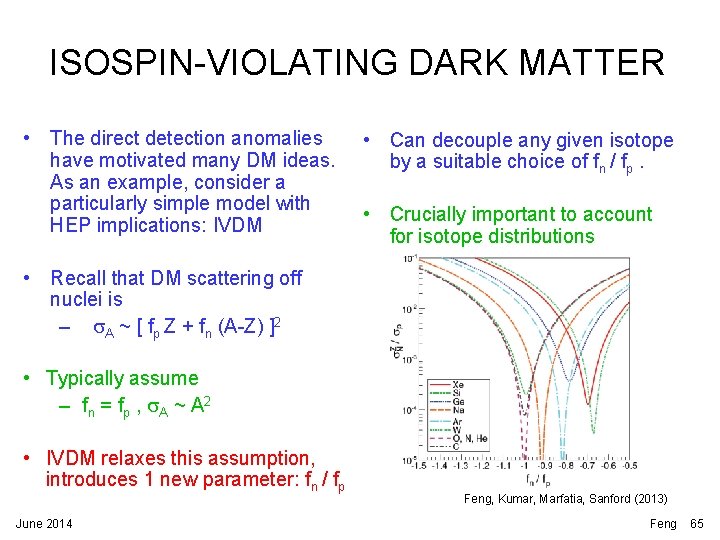 ISOSPIN-VIOLATING DARK MATTER • The direct detection anomalies have motivated many DM ideas. As ISOSPIN-VIOLATING DARK MATTER • The direct detection anomalies have motivated many DM ideas. As