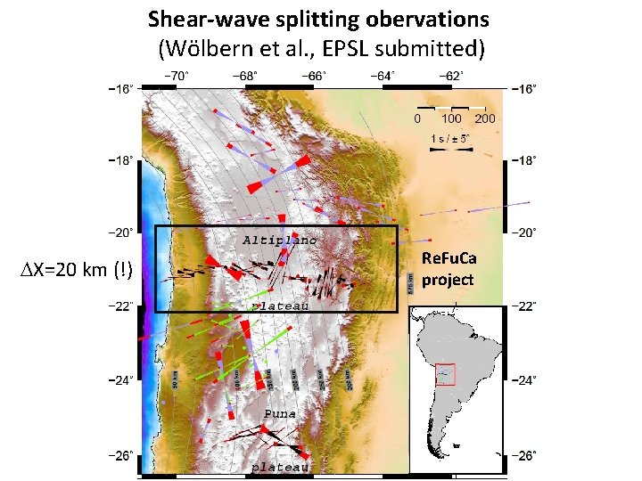 Shear-wave splitting obervations (Wölbern et al. , EPSL submitted) DX=20 km (!) Re. Fu.