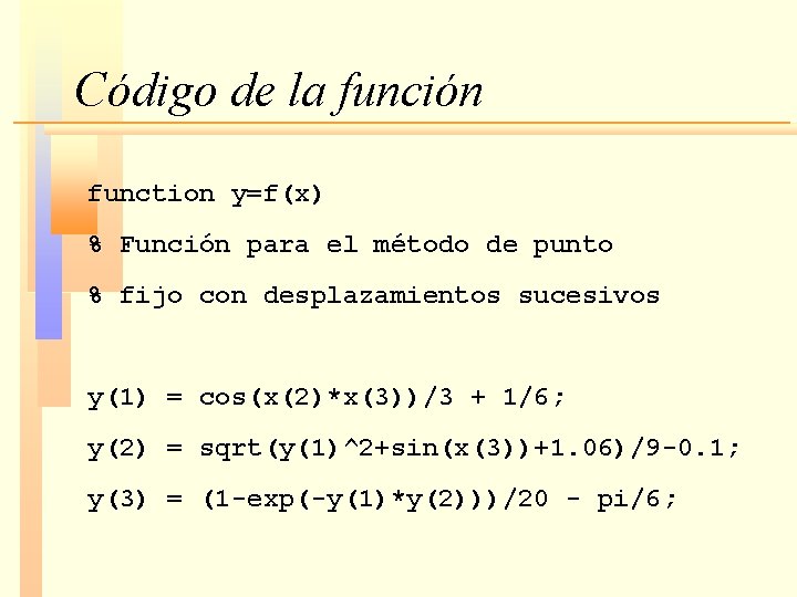 Mtodos numricos para la resolucin de Sistemas de