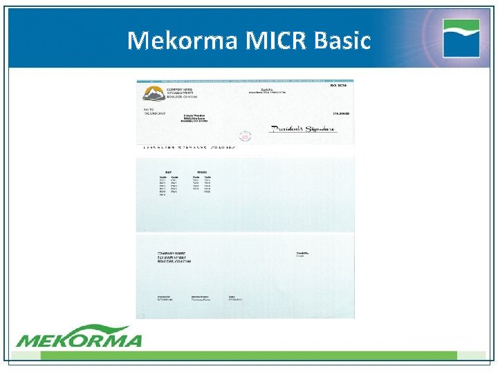 Mekorma MICR Basic 