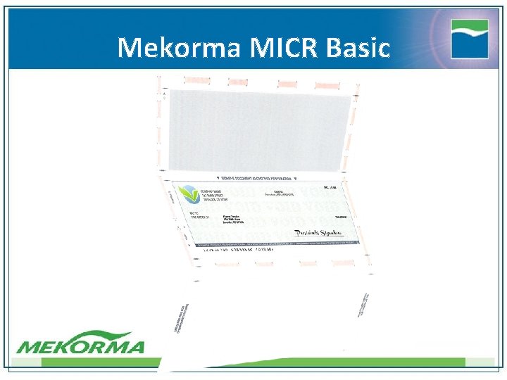 Mekorma MICR Basic 