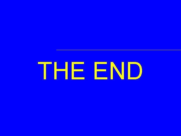 THE END 